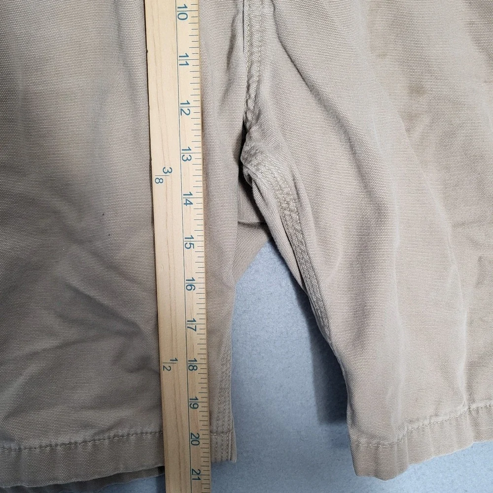 Carhartt Cargo Shorts Men's 40 Khaki Cotton Workwear Outdoor Utility Casual